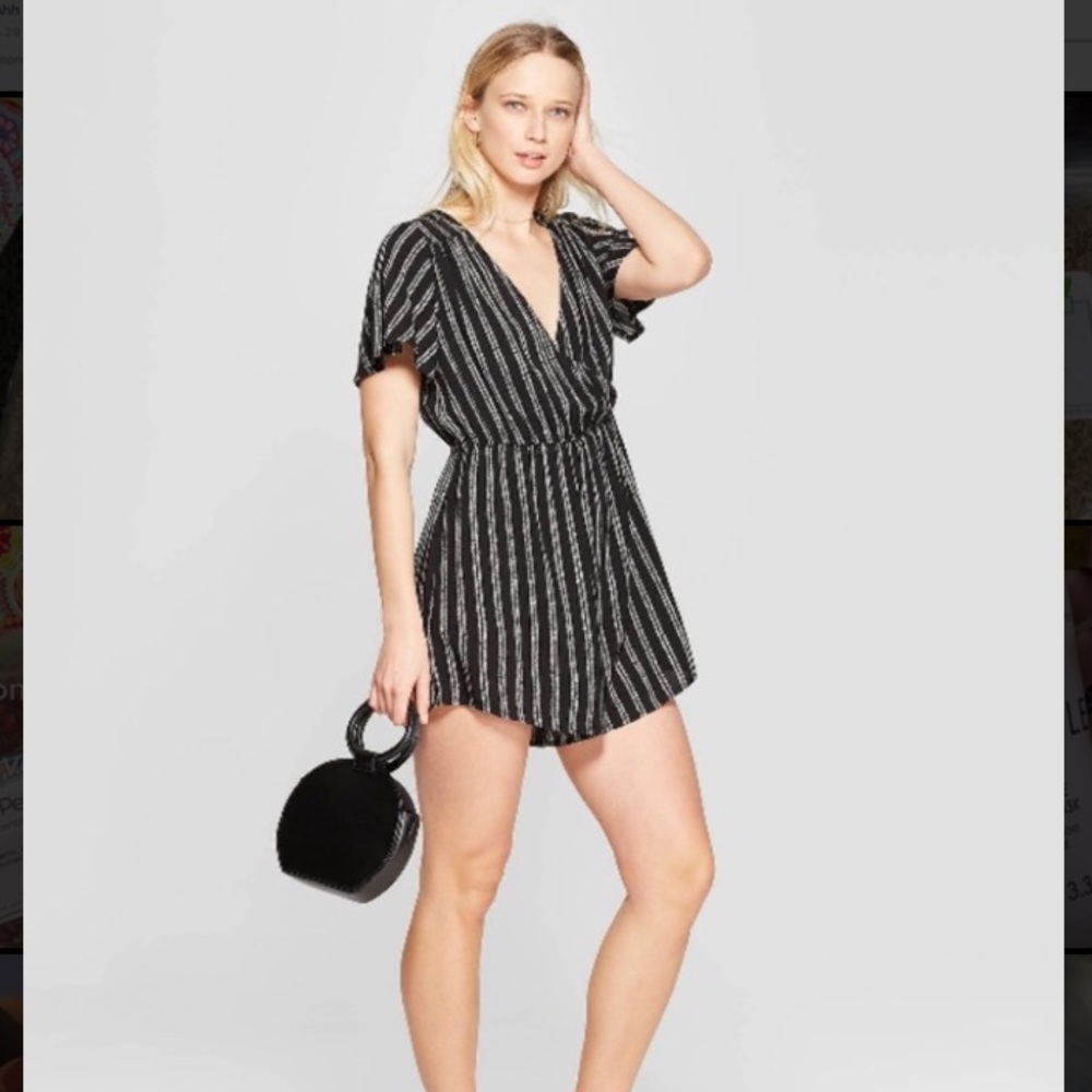 Xhilaration striped lightweight romper!